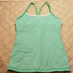 Lululemon Power Y Tank with built in bra size 6
